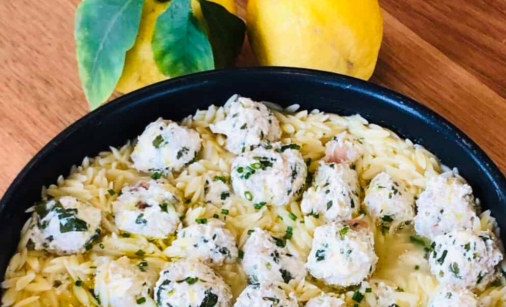 Chicken Meatballs With Orzo The Westsider